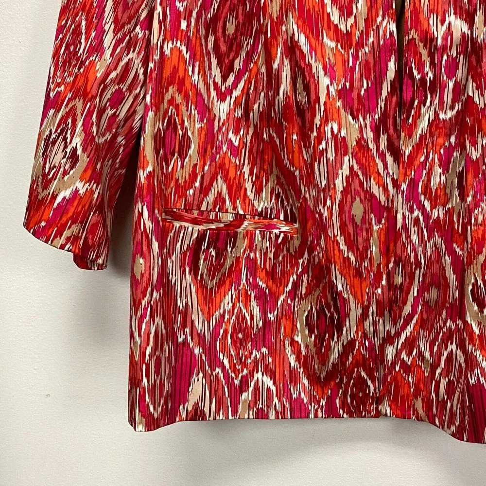Maggie Barnes for Catherines Open Blazers Women Plus Sz 3x‎ Abstract Print